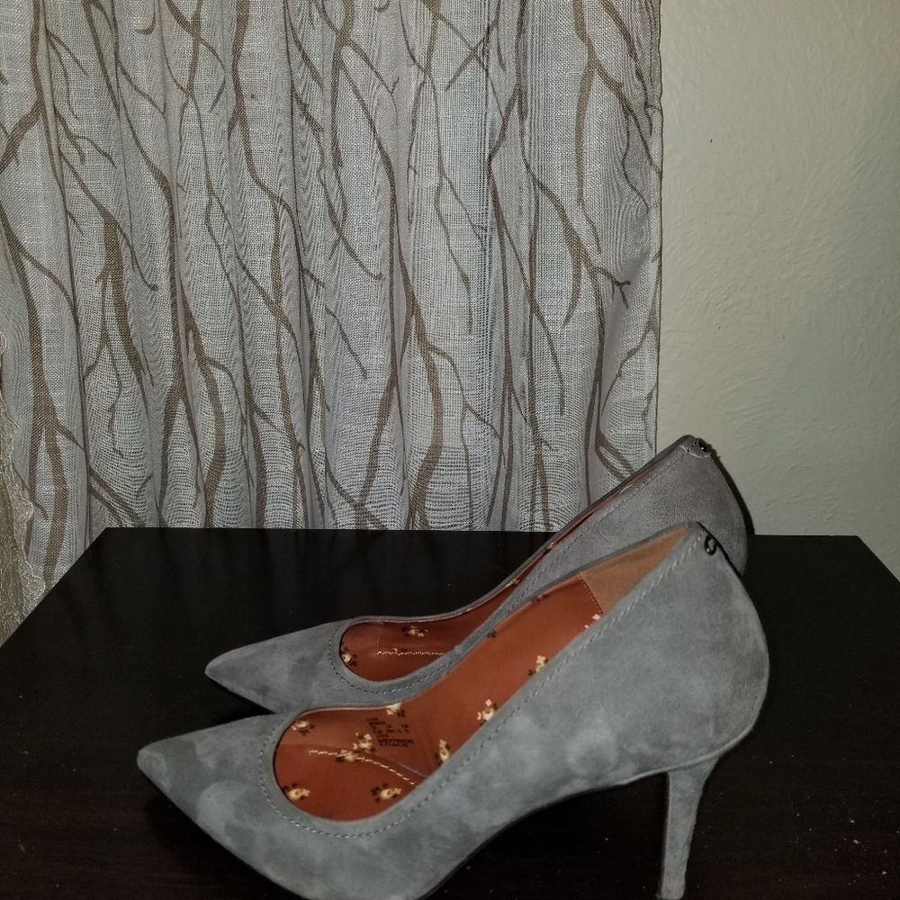 Grey coach shoes